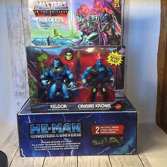 Masters of The Universe: Rise of Evil - Keldor & Origins Kronis  and Chaos Snake - Picture 1 of 8